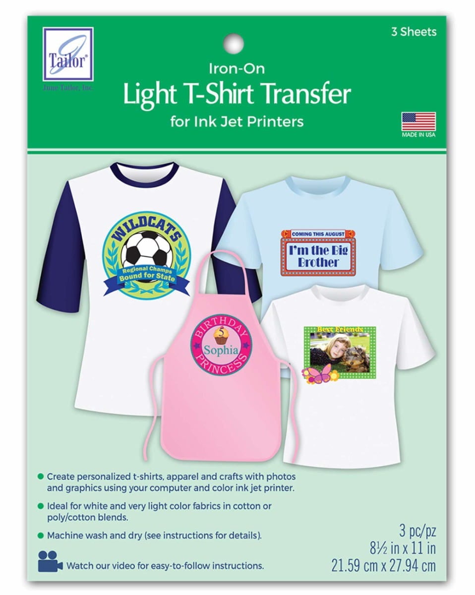 Light T-Shirt Transfer (6 sheets/pack)