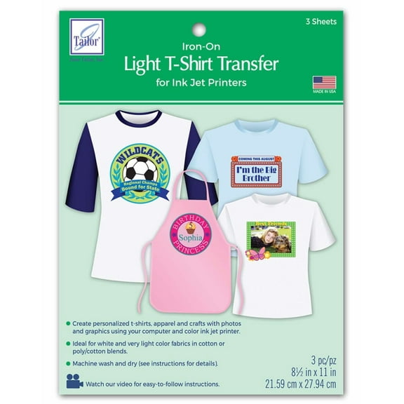 Light T-Shirt Transfer (6 sheets/pack)