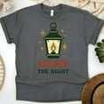 thumbnail image 1 of Light The Night Lantern Tee | Inspirational Graphic Shirt | Unisex Casual T-Shirt, Dark Heather, Size XL, 1 of 6
