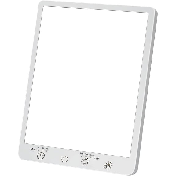 Light Therapy Lamp,10000 Lux Light Therapy Lamp -Full Spectrum Llight Therapy,3 Color Touch&Wall Mountable Daylight Therapy Lamp,Sunlight Lamp with Memory Function for Home & Office