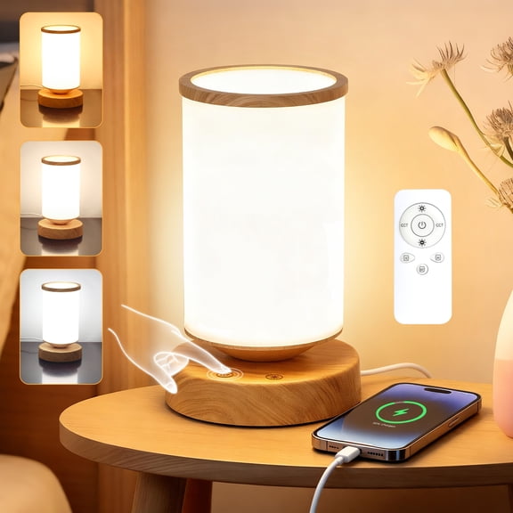 Light Therapy Lamp 10000 Lux, Sunlight Lamp with Remote Control, 3 Color Temperatures & 4 Brightness Levels, Full Spectrum Light, Ideal as Desk, Bedside Lamp & Gift for Home/Office