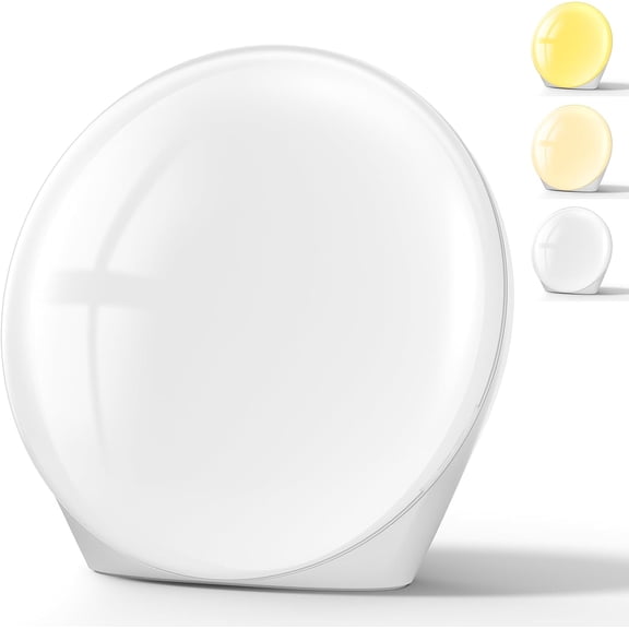 Light Therapy Lamp - 10000 Lux Therapy Lights Lamp, 3 Timing & Mode Happy Lamp, Touch Control Sunlight Lamp with Memory Function, Portable Light Box Therapy Use As Lift Mood for Home,White