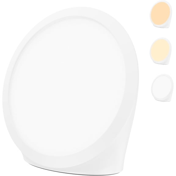 Light Therapy Lamp UV-Free, Full Spectrum 10000 Lux Bright White Light with Adjustable Brightness, Color Countdown Timer