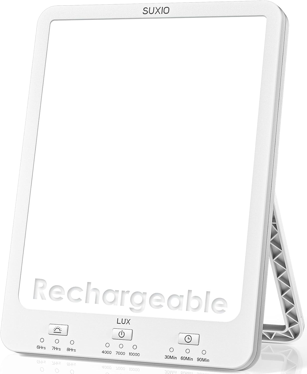 Light Therapy Lamps Rechargeable, 10000 Lux Sunlight Lamp with Wake-Up ...
