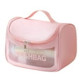 thumbnail image 1 of Light Transparent Makeup Bag Portable Travel Cosmetic Organizer Hand Held Sundries Storage Pouch for Daily Necessities, 1 of 5