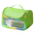 thumbnail image 1 of Light Transparent Makeup Bag Portable Travel Cosmetic Organizer Hand Held Sundries Storage Pouch for Daily Necessities, 1 of 3