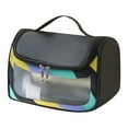 thumbnail image 1 of Light Transparent Makeup Bag Portable Travel Cosmetic Organizer Hand Held Sundries Storage Pouch for Daily Necessities, 1 of 3