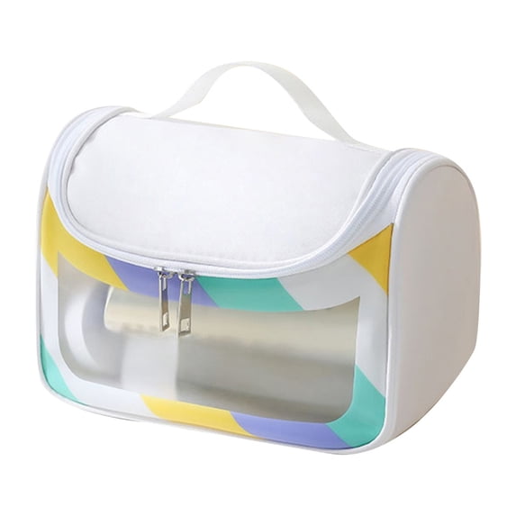 Light Transparent Makeup Bag Portable Travel Cosmetic Organizer Hand Held Sundries Storage Pouch for Daily Necessities