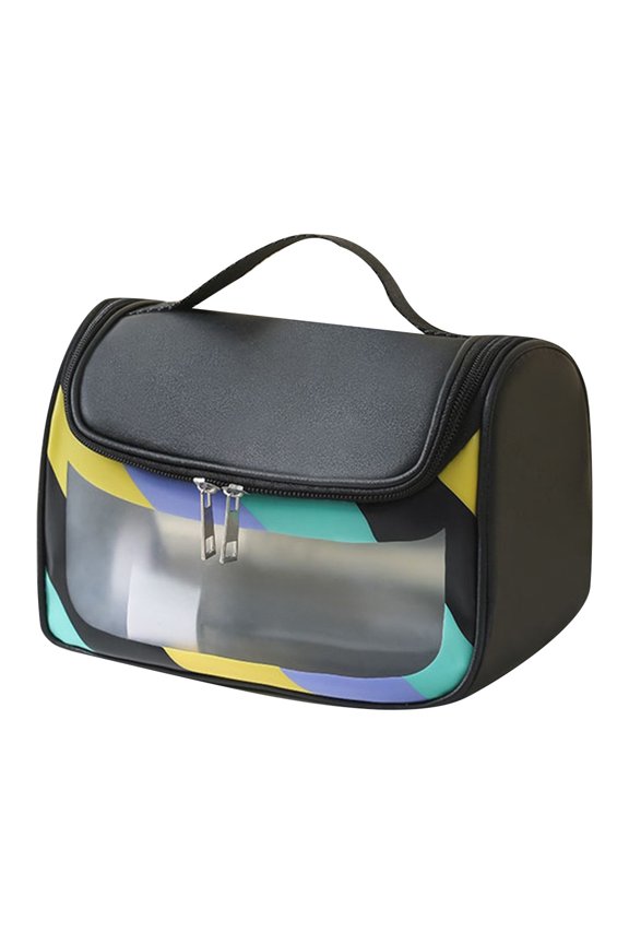 Light Transparent Makeup Bag Portable Travel Cosmetic Organizer Hand Held Sundries Storage Pouch for Daily Necessities