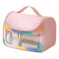 thumbnail image 1 of Light Transparent Makeup Bag Portable Travel Storage and Daily Necessities Hand Held Cosmetics Organizer, 1 of 3