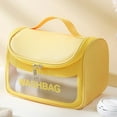 thumbnail image 1 of Light Transparent Makeup Bag for Daily Necessities - Hand Held Cosmetics Portable Travel Storage Solution, 1 of 3