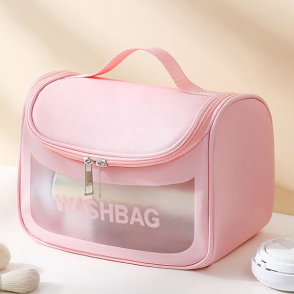 Light Transparent Makeup Bag for Daily Necessities - Hand Held Cosmetics Portable Travel Storage Solution