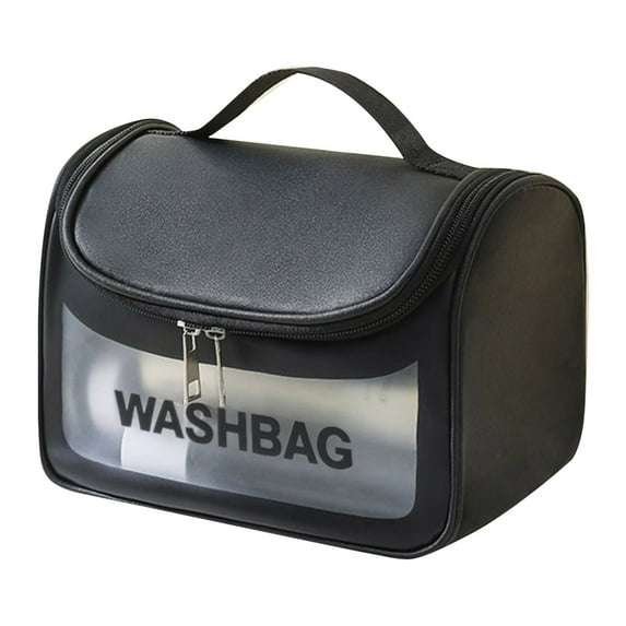 Light Transparent Makeup Bag for Daily Necessities Portable Travel Storage Solution for Hand Held Cosmetics and Sundries