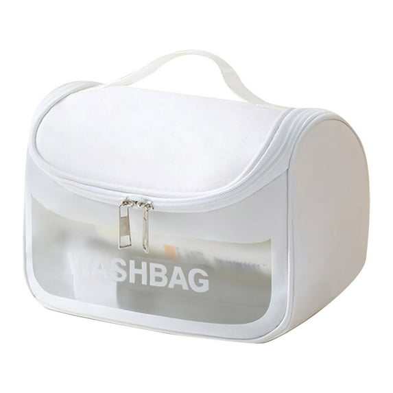 Light Transparent Makeup Bag for Daily Necessities Portable Travel Storage for Hand Held Cosmetics and Sundries