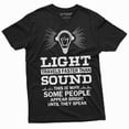 thumbnail image 1 of Light Travels Faster Than Sound Funny T-Shirt Geeky Science Tee (Small Black), 1 of 5