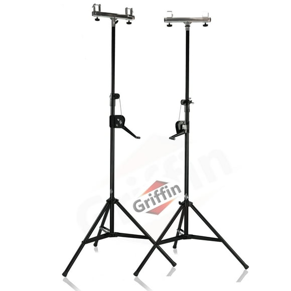 Light Trussing Stands by GRIFFIN - T Adapter DJ Booth Kit Truss System for Lighting Cans Speakers - Pro-Audio Stage Platform Hardware Mounting Kit by GeekStands.com