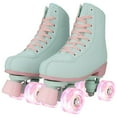 thumbnail image 1 of Light Up  Adjustable Quad  Roller Skates High-Top, Ankle Support for Beginners ,Women&Girl （Women7.5/Men6.5）, 1 of 9