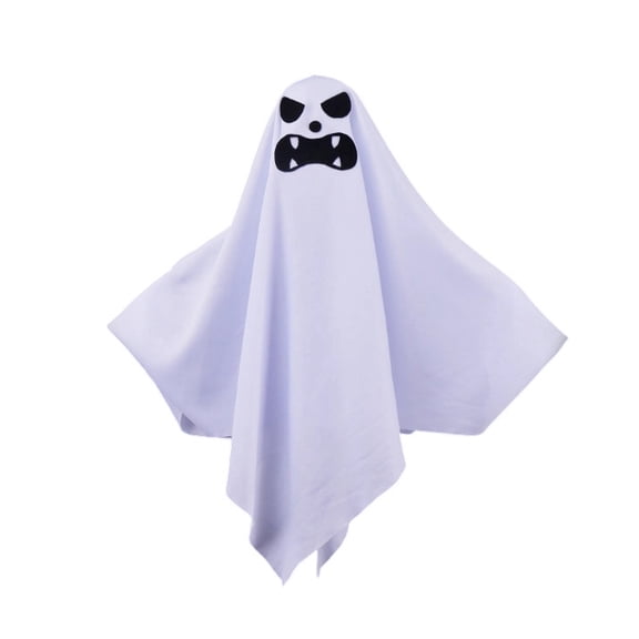 Light Up Angry Ghost Hanging Ornament, LED Fabric Specter Pendant, Flowing Cloth Spirit Decor, Yard Porch Tree Halloween Party Suspended Supply