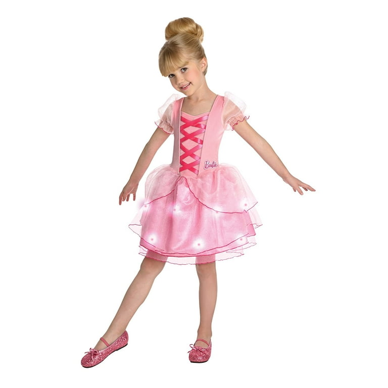 Light Up Ballerina Barbie Toddler Halloween Costume Walmart