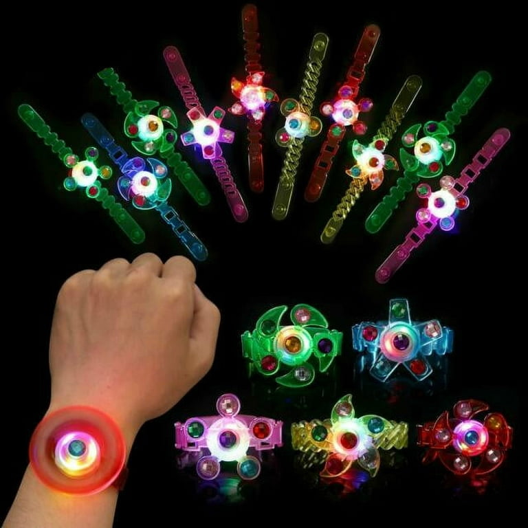 30 Pack LED Light Up Bracelets Glow in The Dark Party Supplies LED