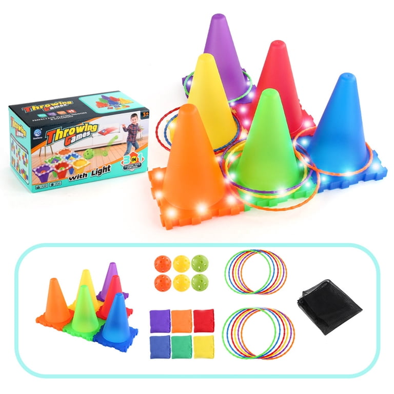 Horse Boots 4-in-1 Carnival Games Combo Set - Bean Bag Toss, Ring Toss ...