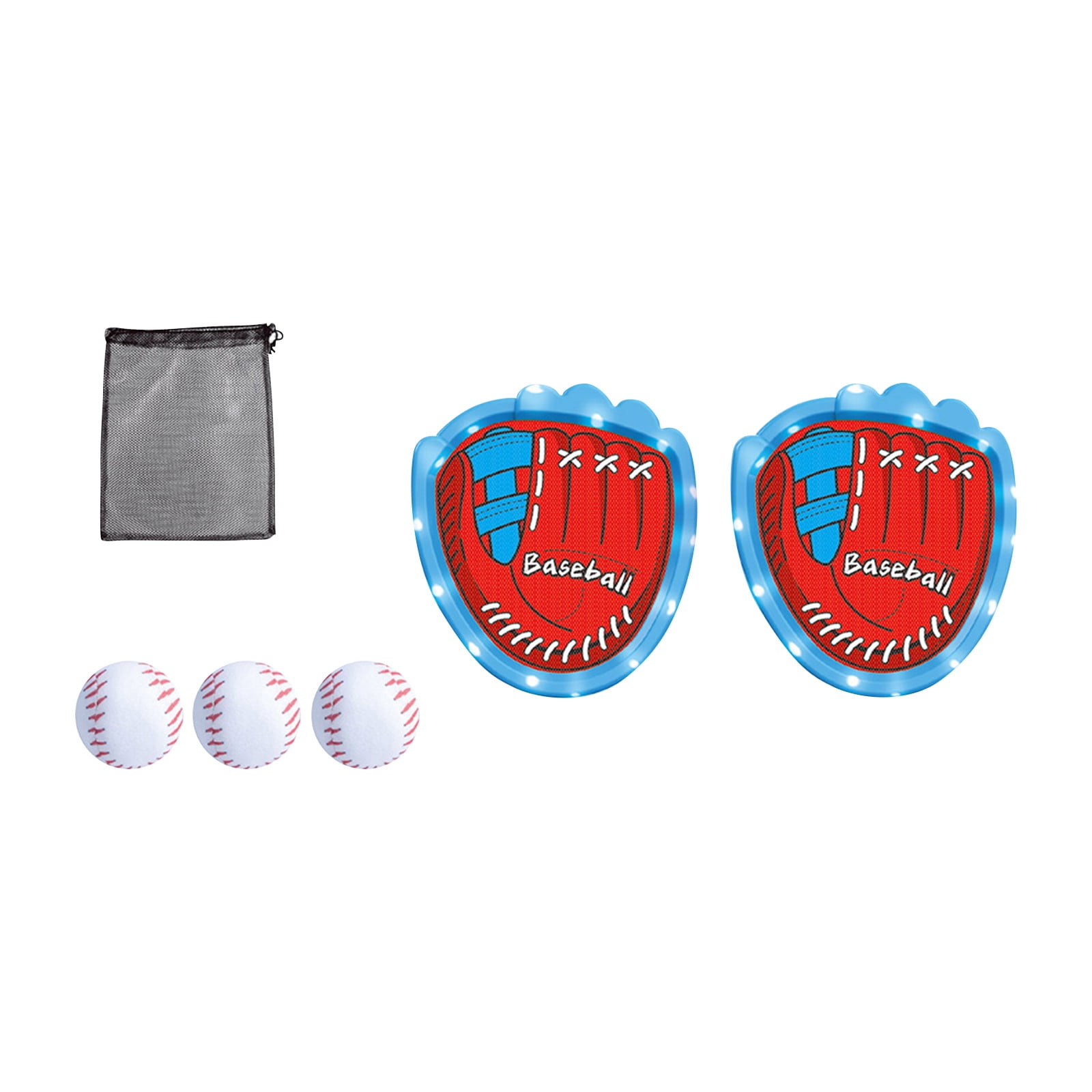 Light Up Catch Game Set with Sticky Ball and Baseball Training Glove ...