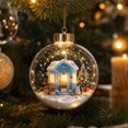 thumbnail image 1 of Light-Up Christmas Balls, Glowing Christmas Story Ornament, Light-Up Mini Holiday Scene with Warm LED Light, 1 of 7