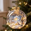 thumbnail image 1 of Light-Up Christmas Balls, Glowing Christmas Story Ornament, Light-Up Mini Holiday Scene with Warm LED Light, 1 of 6