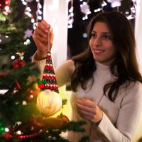 Light-Up Christmas Gnome, Plush Faceless Doll with LED Illumination for Holiday Tree and Shelf Decor