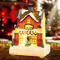 thumbnail image 1 of Light Up Christmas Winter Snow Village Houses, Resin Christmas House with Warm Light Battery Operate (B Type), 1 of 5