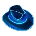 thumbnail image 1 of Light Up Cowboy Hat, LED Flashing Party Hat with 4 Modes, Battery Operated Festival Hat for Halloween, Cosplay, Events, Unisex Adult Size, 1 of 7