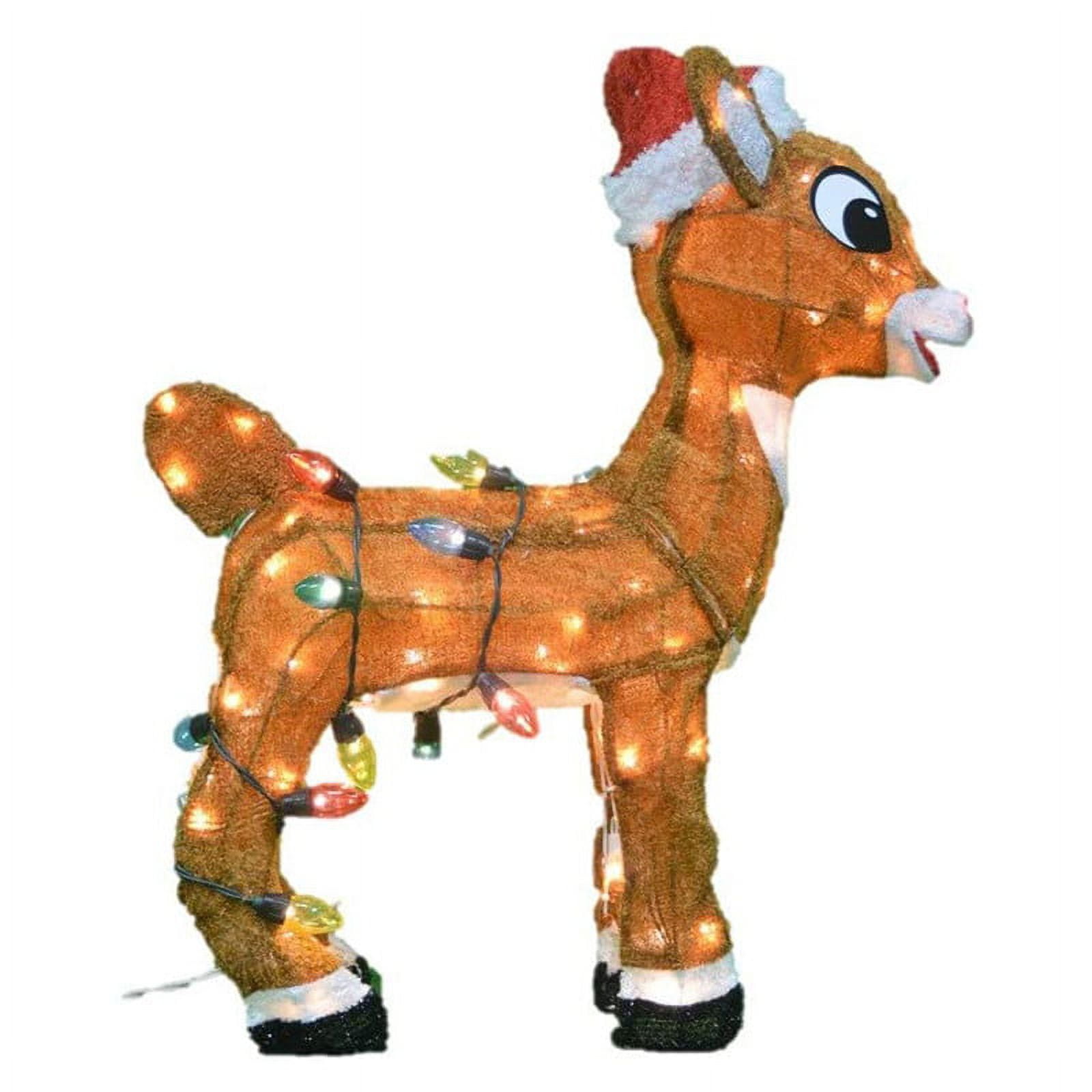 LightUp Cute Deer Elk with Hat Holiday Decoration,LED Christmas