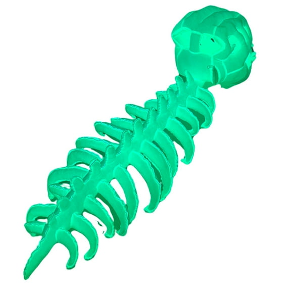 Light-Up Dinosaur Skeleton Mask Plush Toy, Glowing Bone Dino Head Costume Prop, Soft Plush Wearable Dinosaur Skeleton Doll for Fun Display & Gift