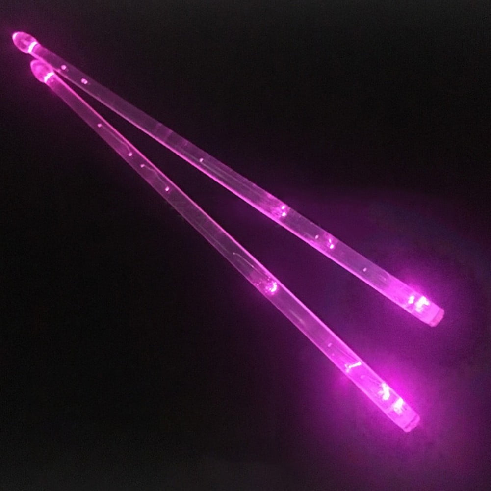 Light Up Drumsticks, Color Changing, Glow in The Dark, 1Pair 5A Drum