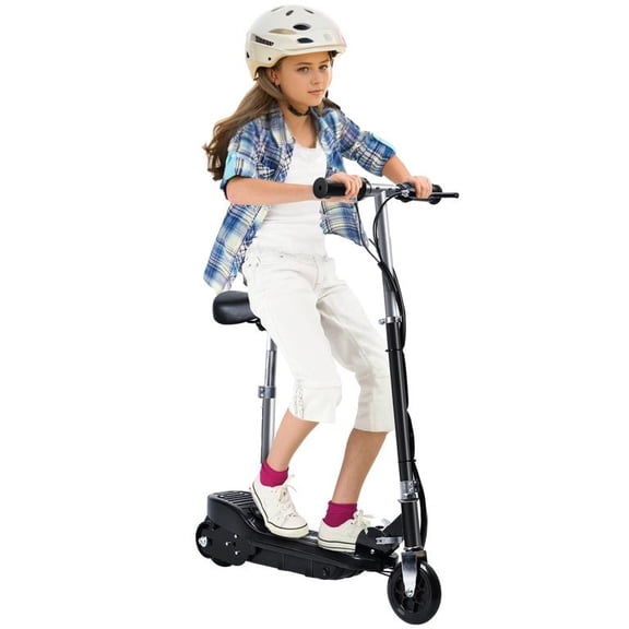 Light Up Electric Scooter for Children, Thumb Throttle Control, Adjustable Handlebar Height, Quick Fold for Travel