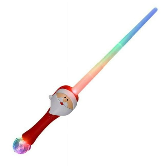 Light Up Expandable Santa Prism Saber Sword