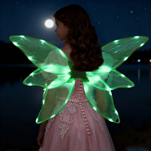 Light Up Fairy Angel Wings, Led Cosplay Wing Prop For Photography Stage Performance Halloween Party, Style F