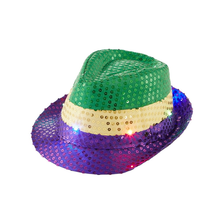 Paddys Day Light Up Sequin Trilby Hat Paddys Day Light Up Sequin Trilby Hat