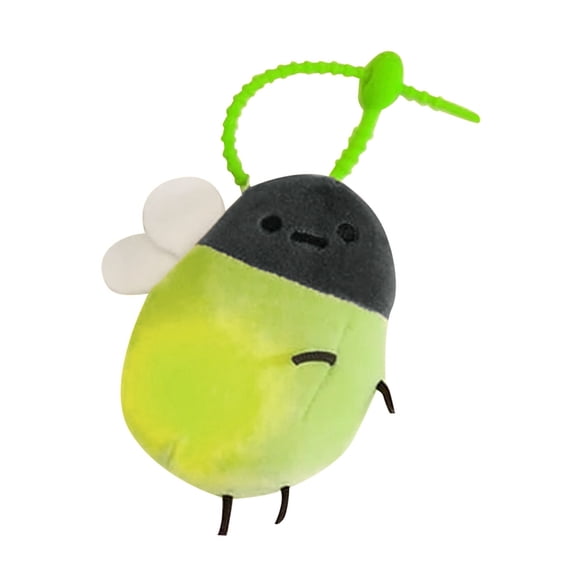 Light Up Firefly Plush Keychain - Glowworm Bag Pendants with LED for Women Girls, Cute Backpack Charms Key Rings & Bag Accessory Decorations