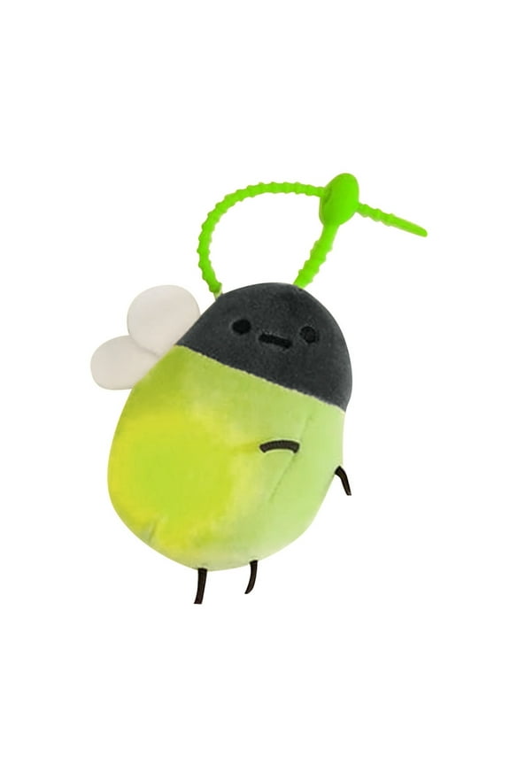 Light Up Firefly Plush Keychain - Glowworm Bag Pendants with LED for Women Girls, Cute Backpack Charms Key Rings & Bag Accessory Decorations