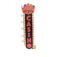 thumbnail image 1 of Light Up Flashing Casino Metal Arrow Sign LED Poker Chips Bar Vintage Tin Wall Art Man Cave Decor, 1 of 4