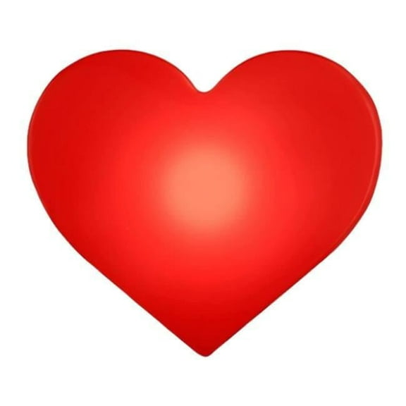 Light Up Flashing Heart Clip on Badge Body Light, Red