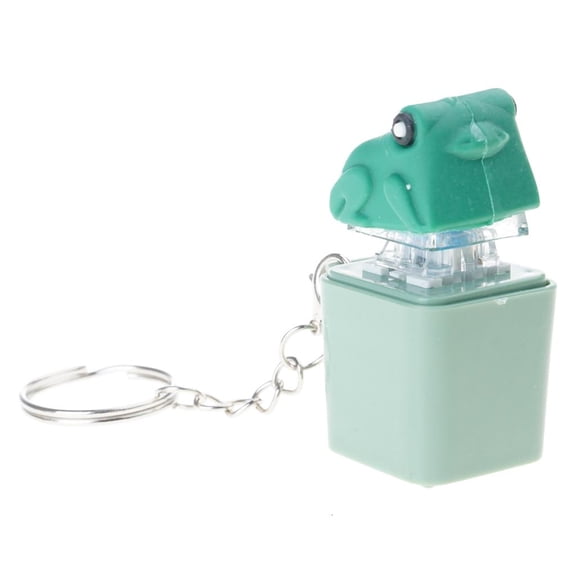 Light Up Frogs Stress Reliever Keychains Tactile Press Button Toy With Clicks Sound For Computer Enthusiasts