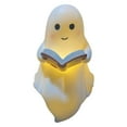 thumbnail image 1 of Light Up Ghost Decor - 8.6inch Halloween Night Light with Book (Battery Operated Mantel Lamp), 1 of 7