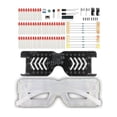 thumbnail image 1 of Light Up Glasses Soldering Practice Kit Sound Activated LED Eyeglasses DIY Electronics Kit for Learning Project B, 1 of 6