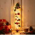 thumbnail image 1 of Light-Up Glowing Christmas Door Hanger, Holiday Door Swag Decor, Lighted Xmas Entryway Ornament, 1 of 5
