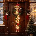 thumbnail image 1 of Light-Up Glowing Christmas Door Hanger, Lighted Christmas Wall Hanging, Holiday Festive Home Decor, 1 of 5