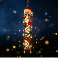 thumbnail image 1 of Light-Up Glowing Christmas Door Hanger, Seasonal Wall Hanging Decor, Lighted Festive Christmas Accent, 1 of 5