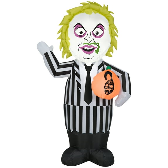 Beetlejuice Men's Airblown Halloween Inflatable Decoration - Black Small