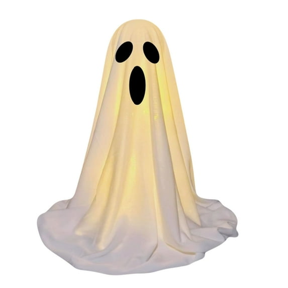 Light Up Halloween Ghost Decorations, DIY Spooky Ghosts Crafts, Scary Ghost for Halloween Decor Indoor Home Mantel Shelf & Tabletop Decor